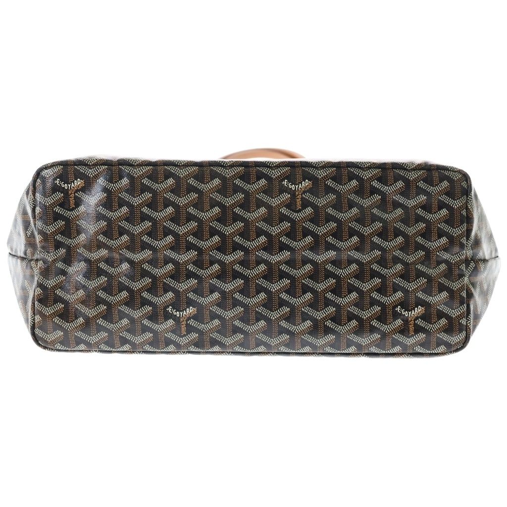 Goyard Saint Louis PM Canvas Leather Tote Brown — view 5