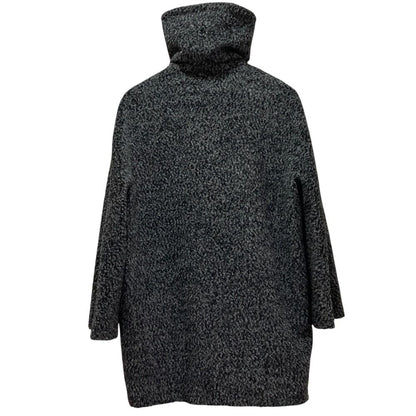 Max Mara Studio Alpaca Shagi Coat Gray 40 Black — view 7