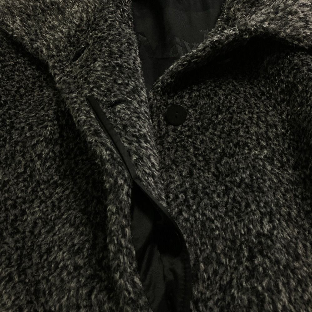 Max Mara Studio Alpaca Shagi Coat Gray 40 Black — view 5