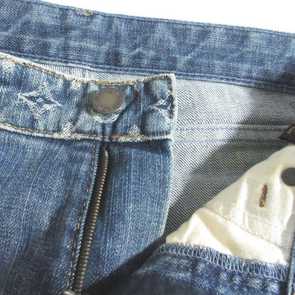 Louis Vuitton Monogram Slim Denim Pants Jeans 36 Blue — view 5