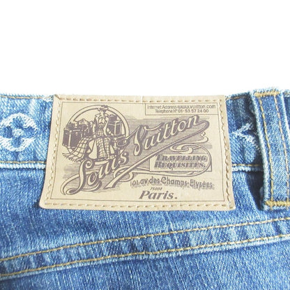 Louis Vuitton Monogram Slim Denim Pants Jeans 36 Blue — view 6