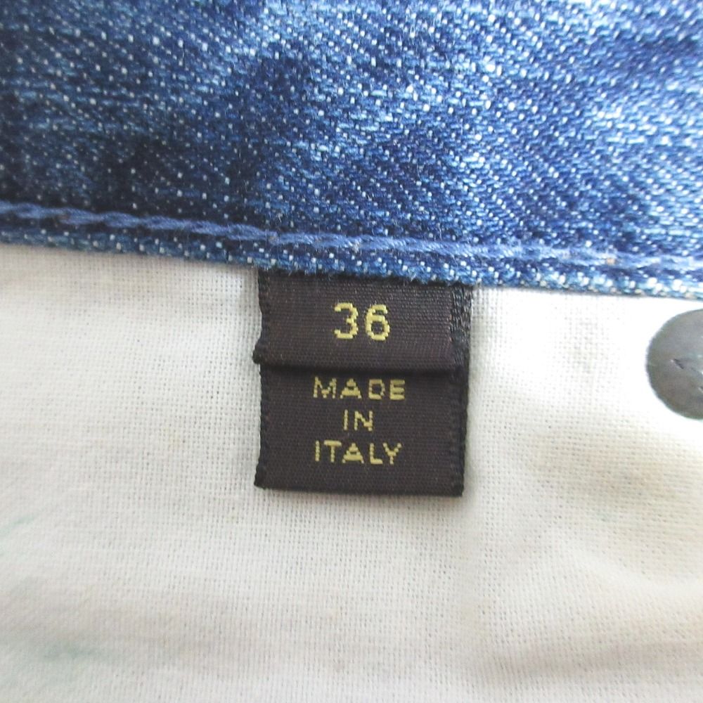 Louis Vuitton Monogram Slim Denim Pants Jeans 36 Blue — view 7