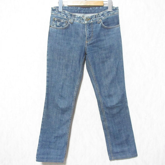 Louis Vuitton Monogram Slim Denim Pants Jeans 36 Blue