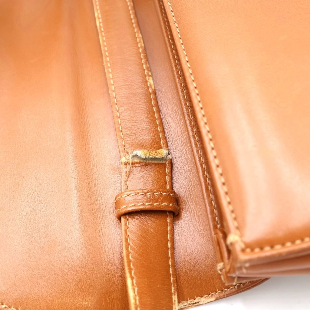 Gucci Vintage Shoulder Bag Brown Leather — view 7
