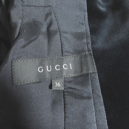 Gucci Velour Stitch Single Tailored Jacket 36 Navy — view 6