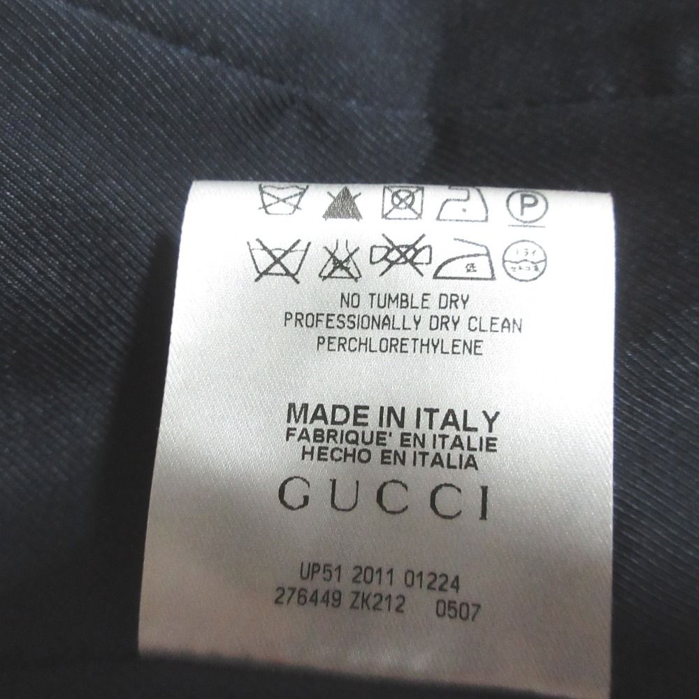Gucci Velour Stitch Single Tailored Jacket 36 Navy — view 8
