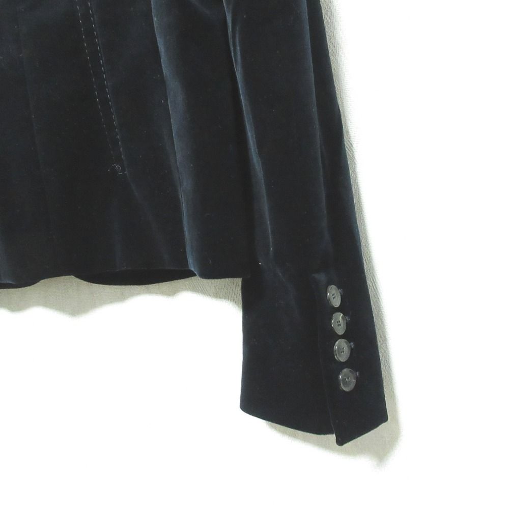 Gucci Velour Stitch Single Tailored Jacket 36 Navy — view 4