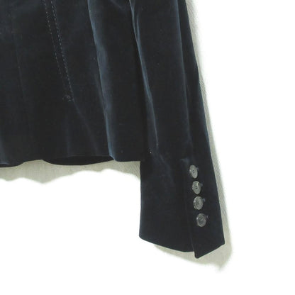 Gucci Velour Stitch Single Tailored Jacket 36 Navy — view 4