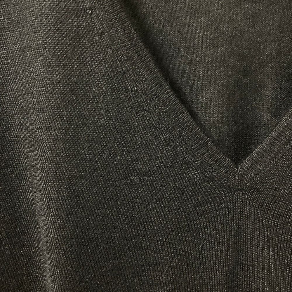 Chanel Asymmetric Cashmere Silk Blend Knit Top 34 Black Sweater — view 9