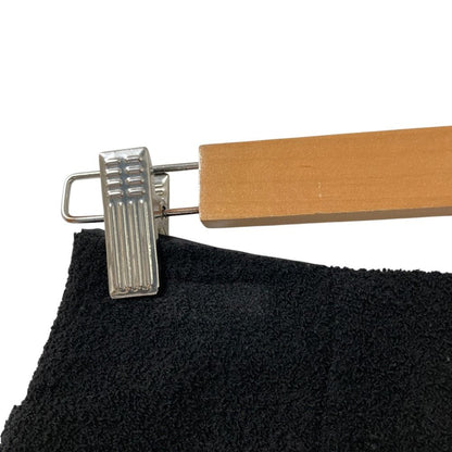 Chanel 07c CC Logo Button Tweed Skirt 34 Black — view 9