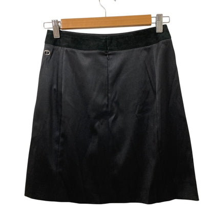 Chanel Silk Suede Skirt 36 Black — view 2