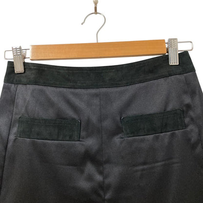 Chanel Silk Suede Skirt 36 Black — view 3