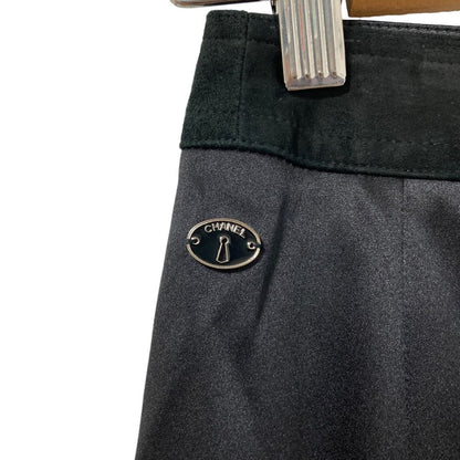 Chanel Silk Suede Skirt 36 Black — view 5