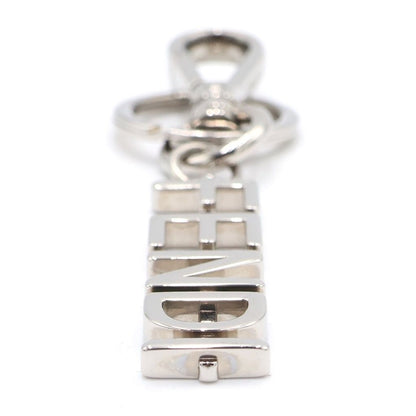 Fendi Graphy Logo Key Ring Key Holder Silver — view 3
