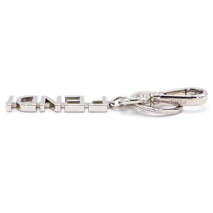 Fendi Graphy Logo Key Ring Key Holder Silver — view 4