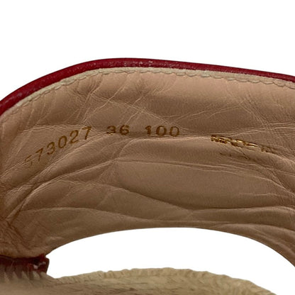 Gucci GG Marmont Leather Wedge Sole Sandals — view 8