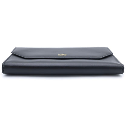 Balenciaga Envelope Slim Wallet Card Case Black Gray Leather — view 5