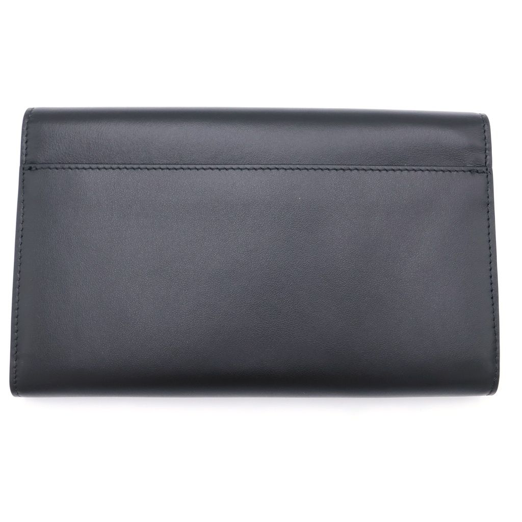 Balenciaga Envelope Slim Wallet Card Case Black Gray Leather — view 2