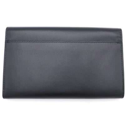 Balenciaga Envelope Slim Wallet Card Case Black Gray Leather — view 2