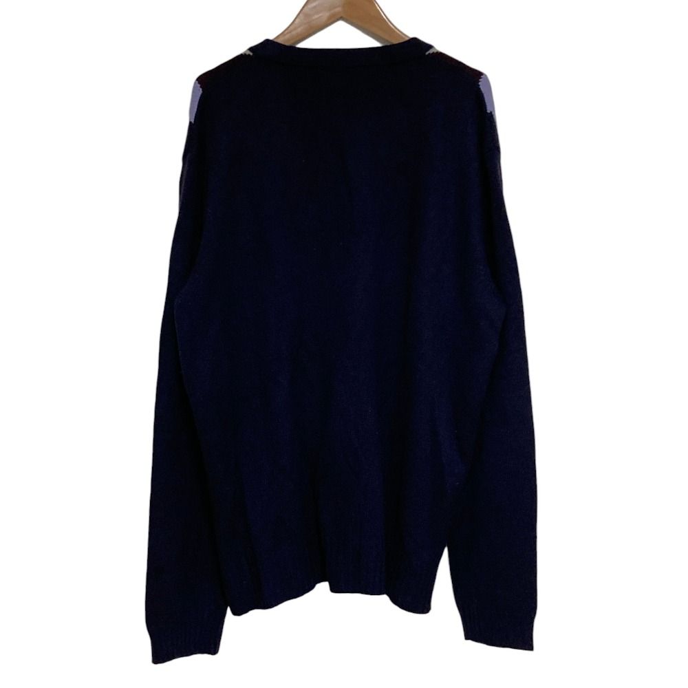 Hermes Cashmere Neck Cardigan XL Navy — view 2