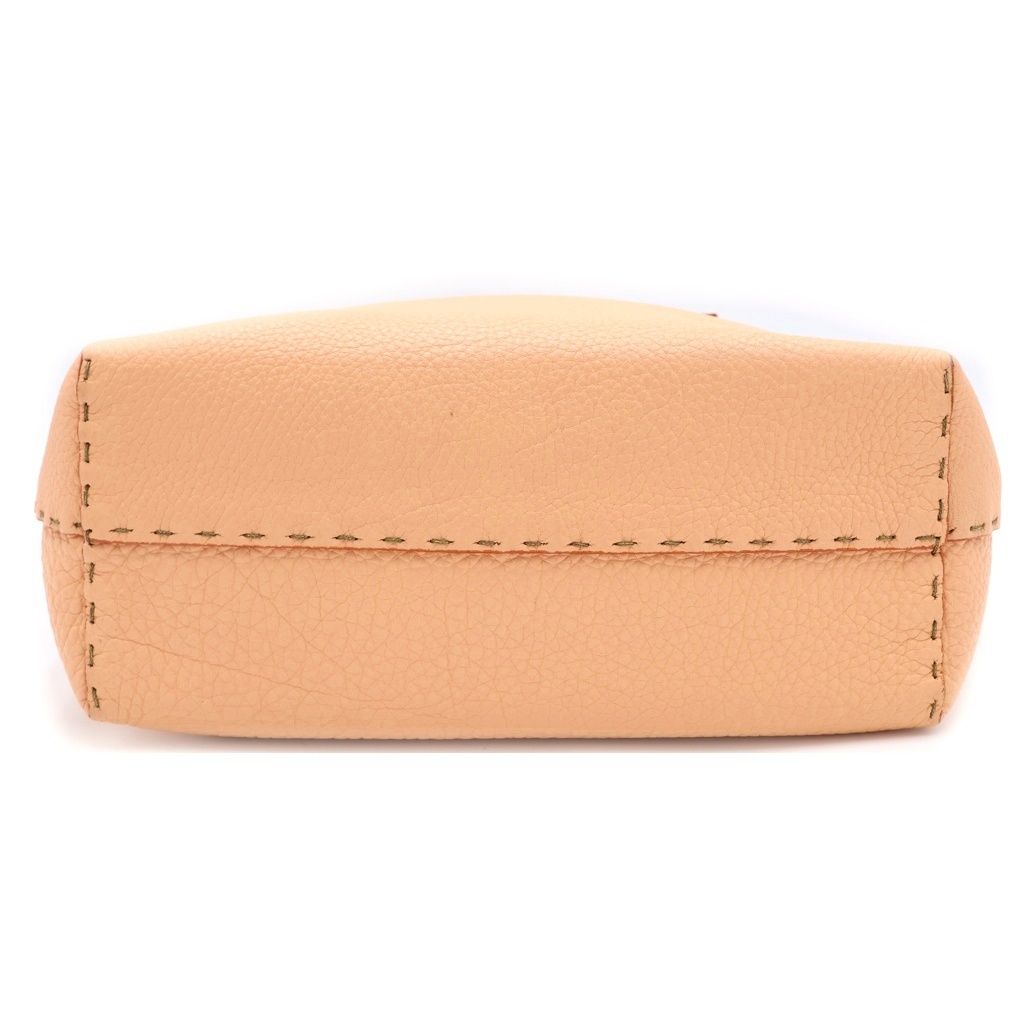 Fendi Selleria Leather Mini Tote Beige — view 5