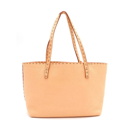 Fendi Selleria Leather Mini Tote Beige — view 2