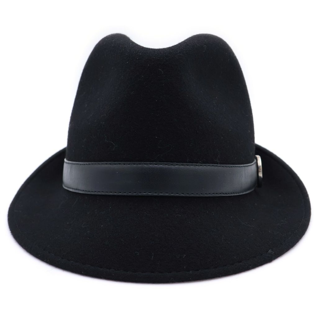 Gucci Interlocking Wool Folded Hat Black — view 4