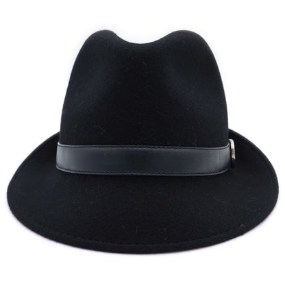 Gucci Interlocking Wool Folded Hat Black — view 4