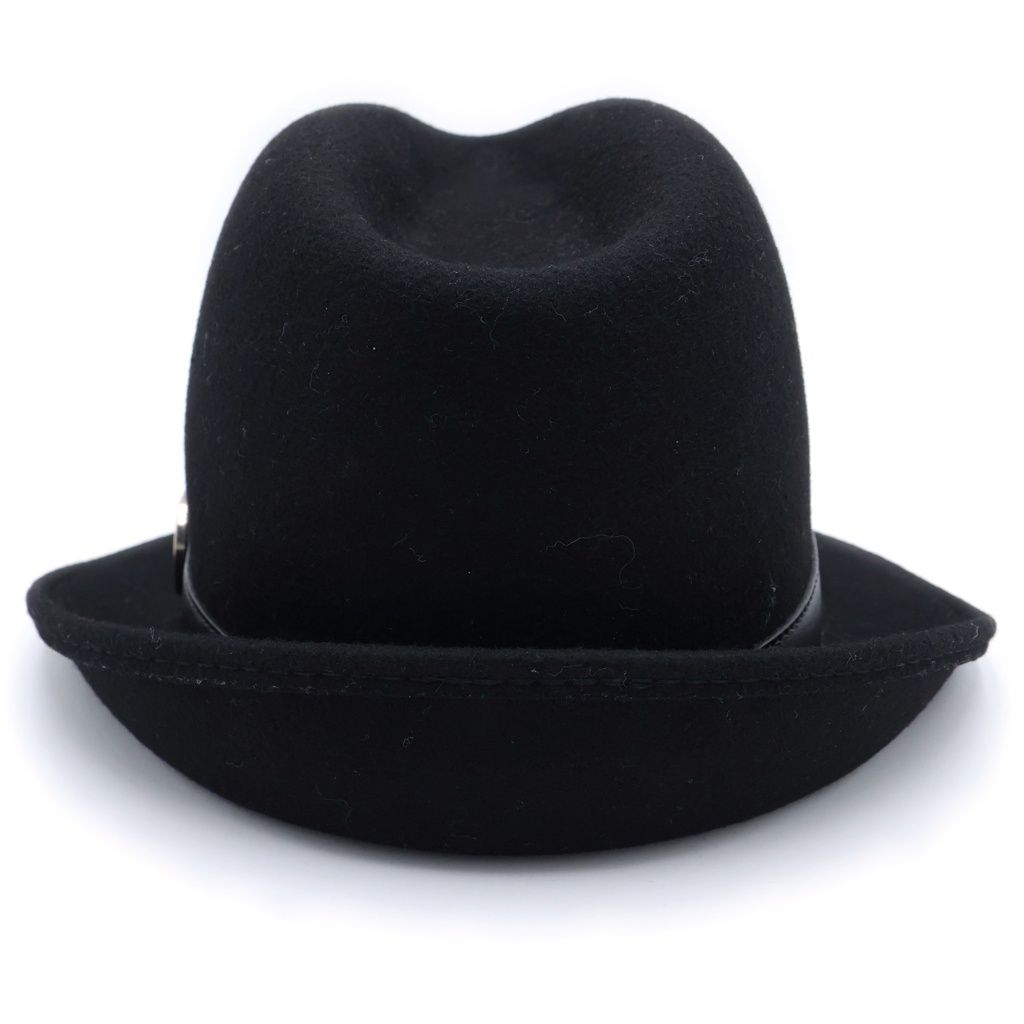 Gucci Interlocking Wool Folded Hat Black — view 2