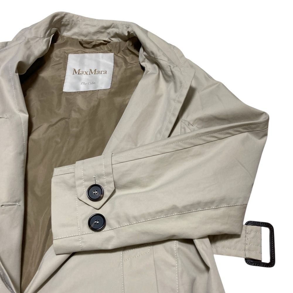 Max Mara the Cube Cotton Stainless Steel Coat 34 Beige — view 4