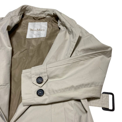 Max Mara the Cube Cotton Stainless Steel Coat 34 Beige — view 4