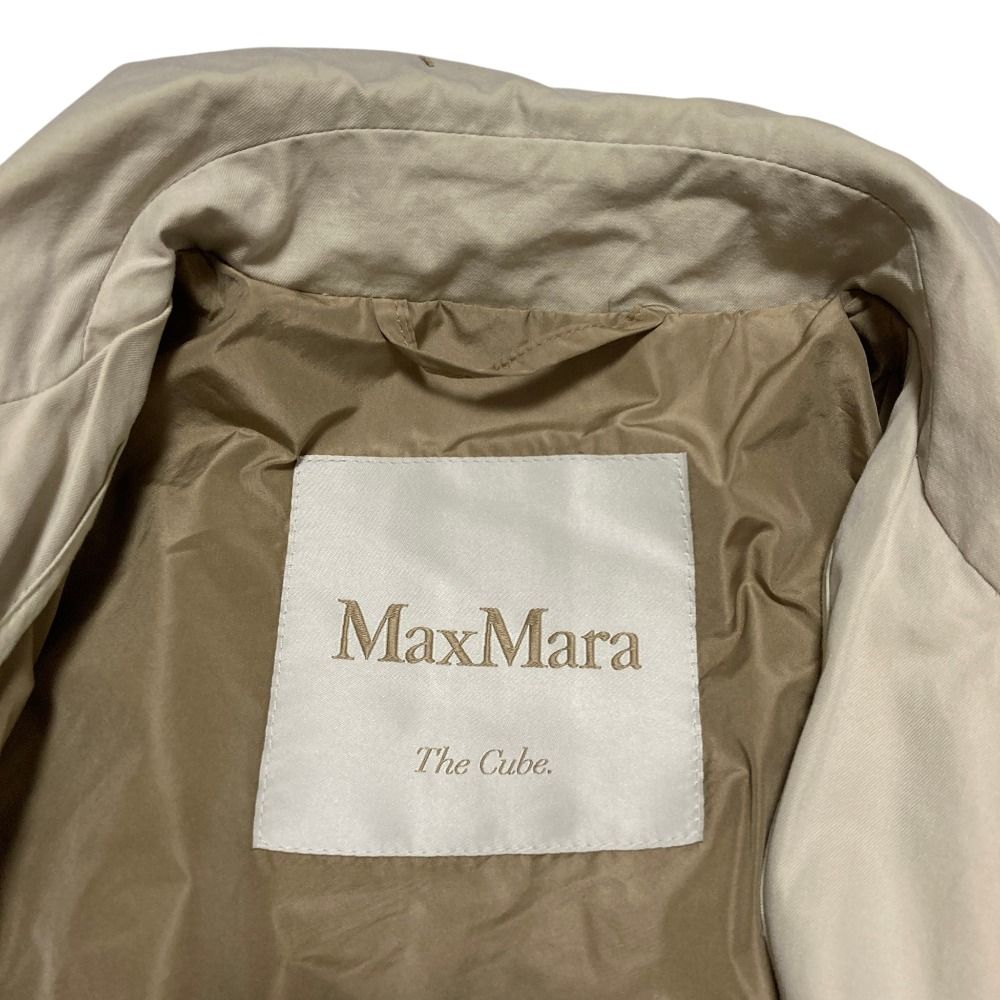 Max Mara the Cube Cotton Stainless Steel Coat 34 Beige — view 6