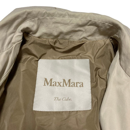 Max Mara the Cube Cotton Stainless Steel Coat 34 Beige — view 6