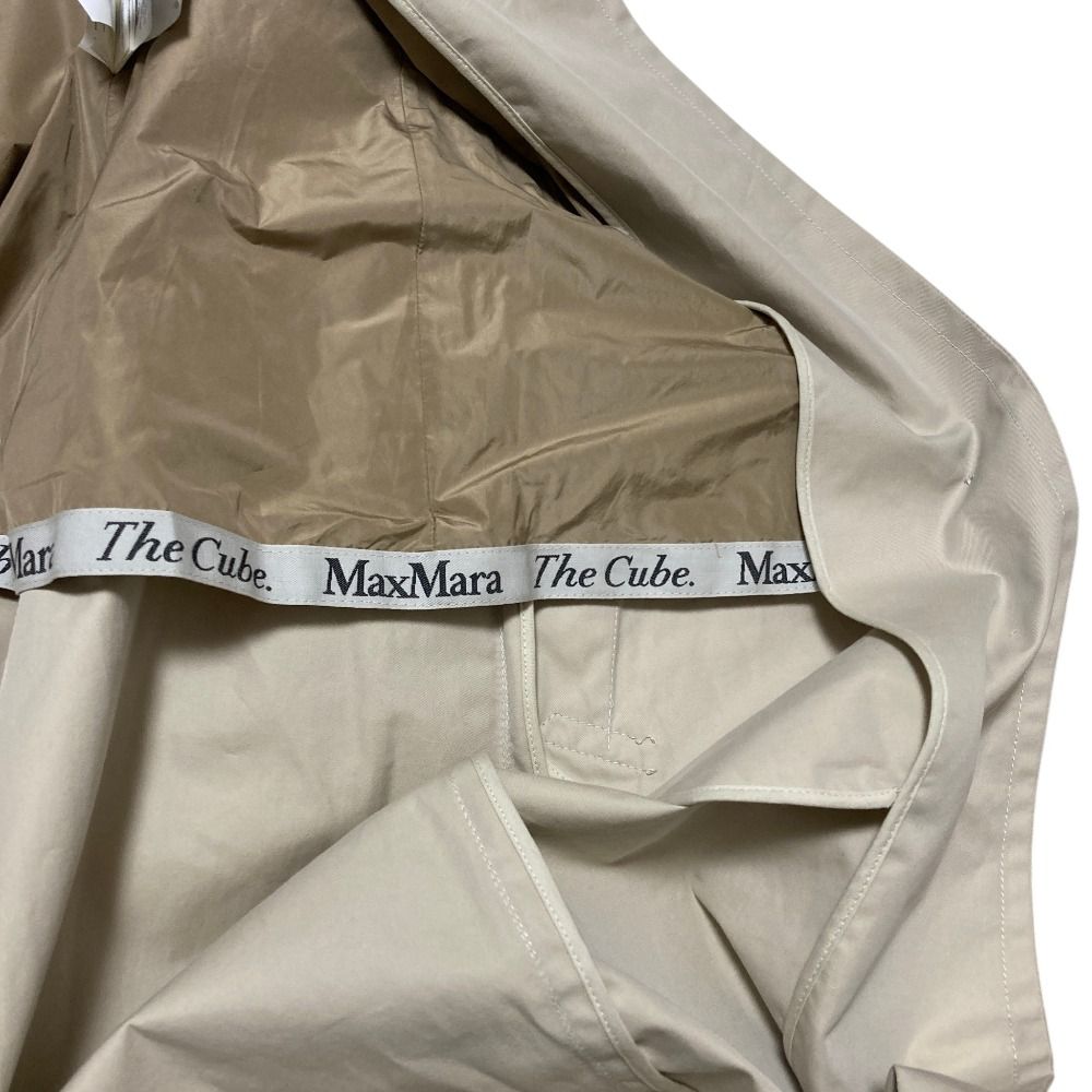 Max Mara the Cube Cotton Stainless Steel Coat 34 Beige — view 7