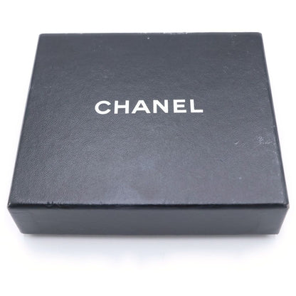 Chanel CC Logo Trifold Wallet Compact Coin Case Black Caviar Silver — view 6