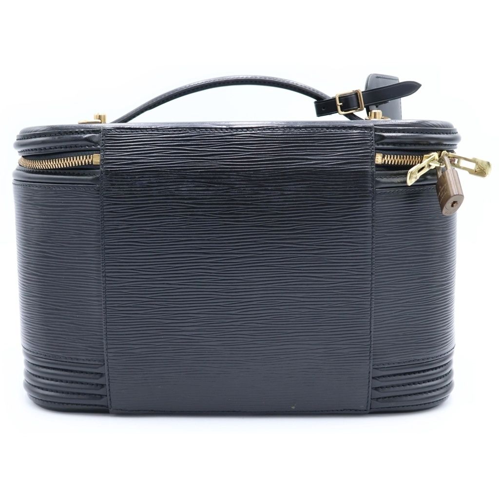 Louis Vuitton Epi Nice Vanity Handbag Case Black Noir Leather Gold — view 2