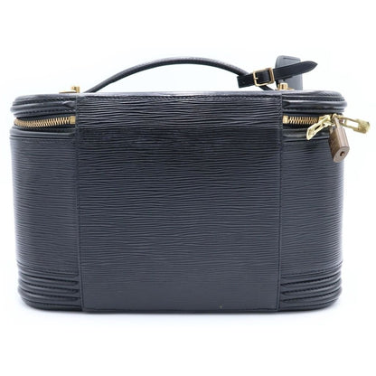 Louis Vuitton Epi Nice Vanity Handbag Case Black Noir Leather Gold — view 2