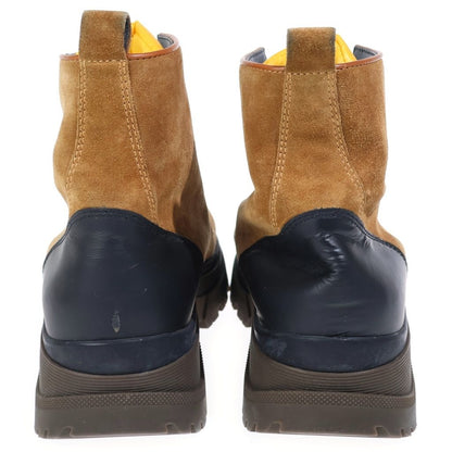 Moncler Ulysse Suede Leather Hiking Boots Ankle Beige — view 3