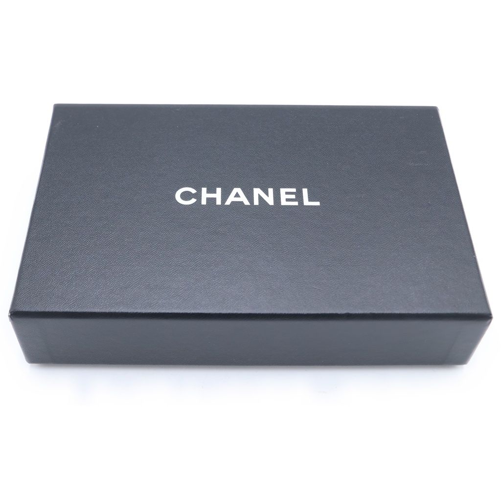Chanel CC Logo Bifold Wallet Card Case Pink Leather Gold — view 6