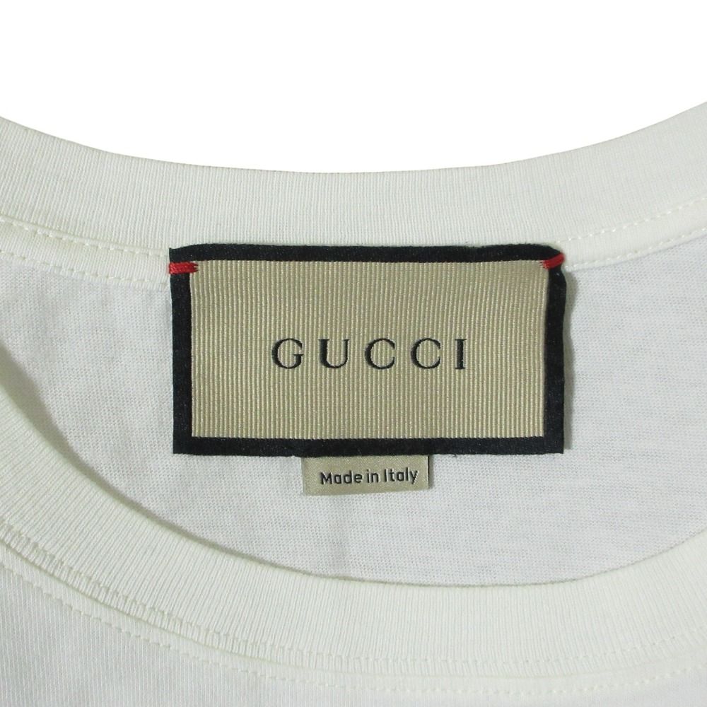 Gucci Logo Print Short Sleeve T-Shirt XS White — view 3