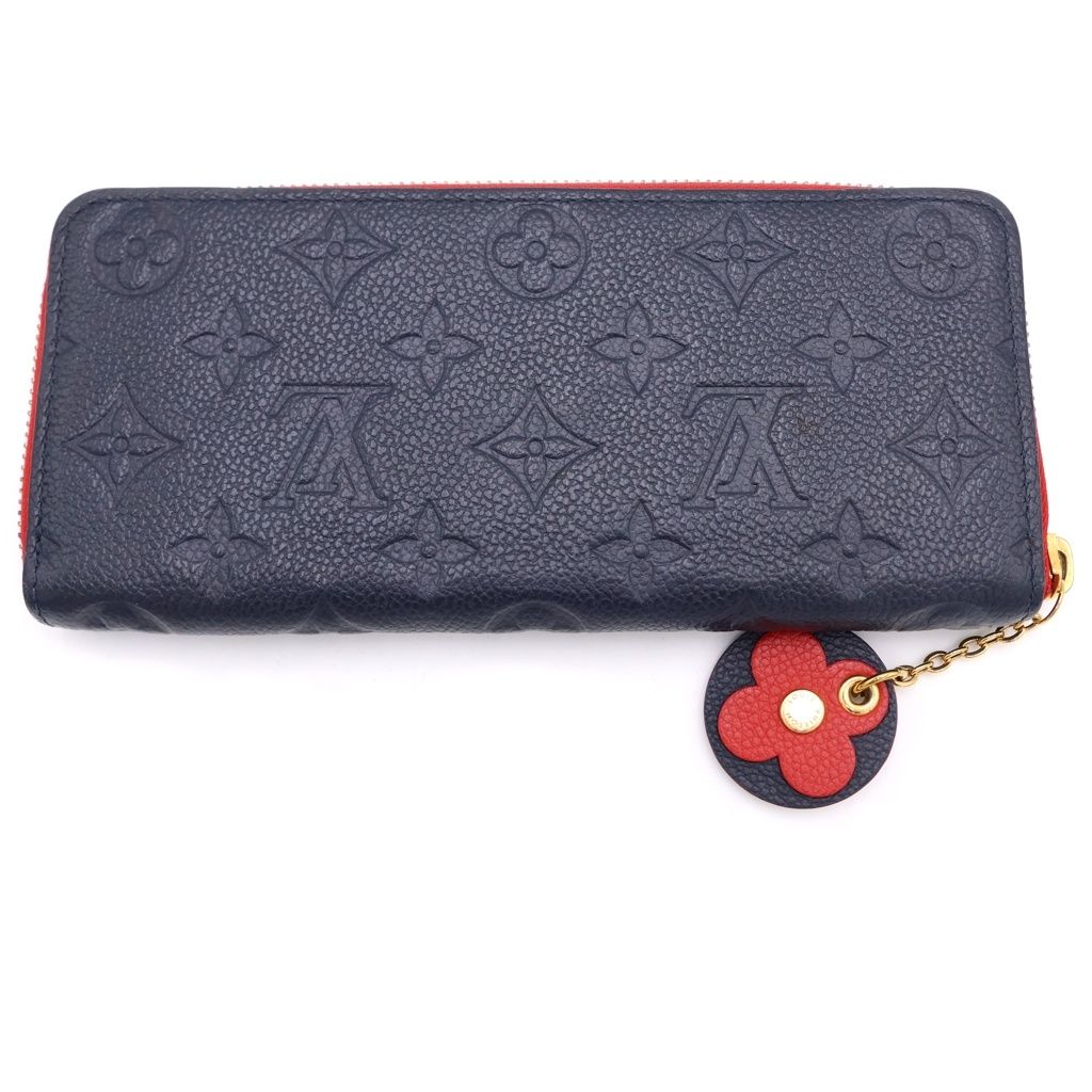 Louis Vuitton Monogram Empreinte Portefeuille Clemence Marie Nuit Wallet Card — view 2