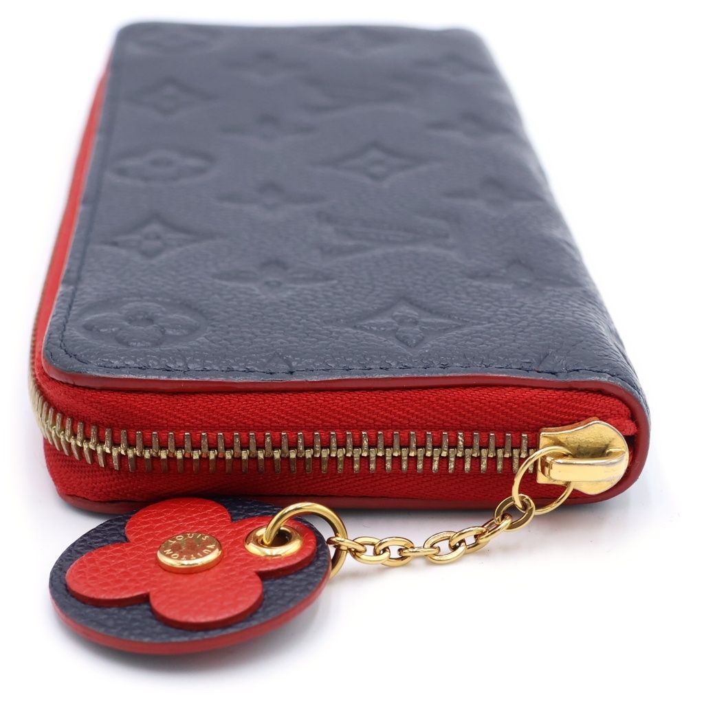 Louis Vuitton Monogram Empreinte Portefeuille Clemence Marie Nuit Wallet Card — view 3