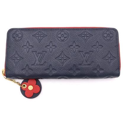 Louis Vuitton Monogram Empreinte Portefeuille Clemence Marie Nuit Wallet Card