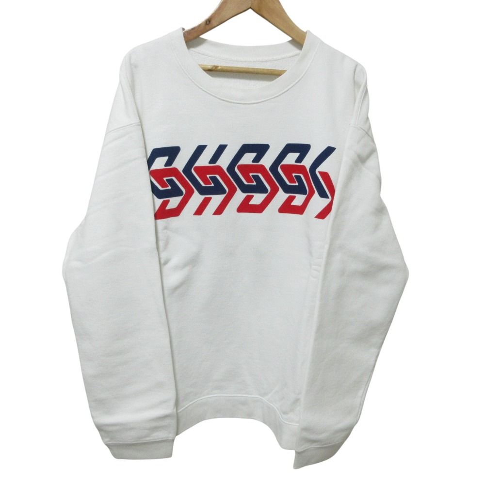 Gucci Geometric Logo Print Crew Neck Sweatshirt S White