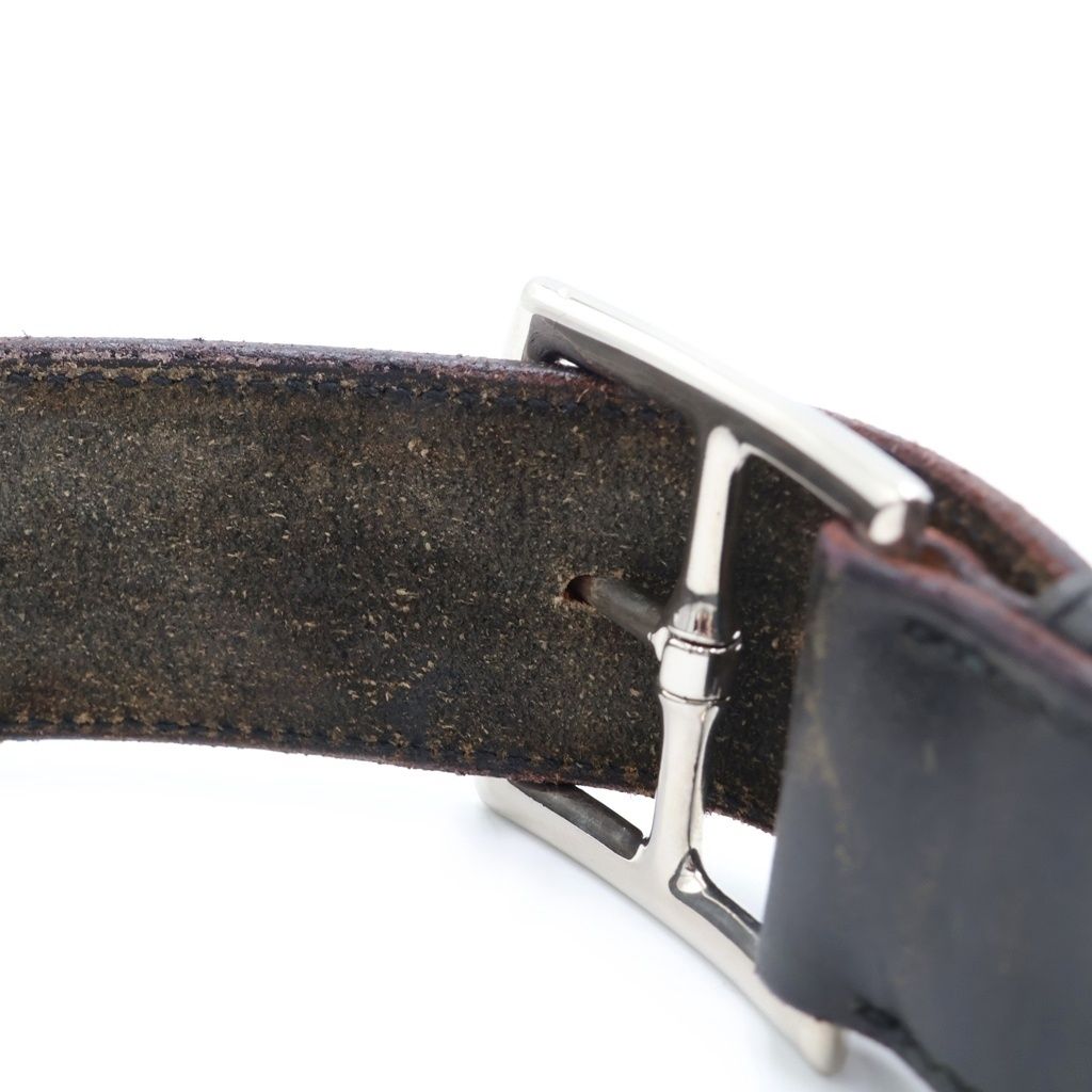 Hermes Etriviere Leather Belt Black — view 6
