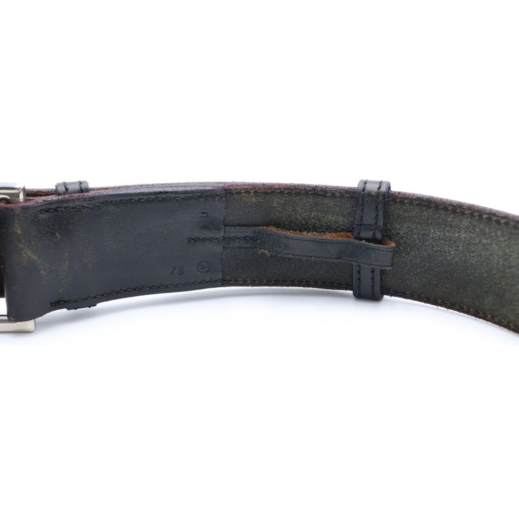 Hermes Etriviere Leather Belt Black — view 5