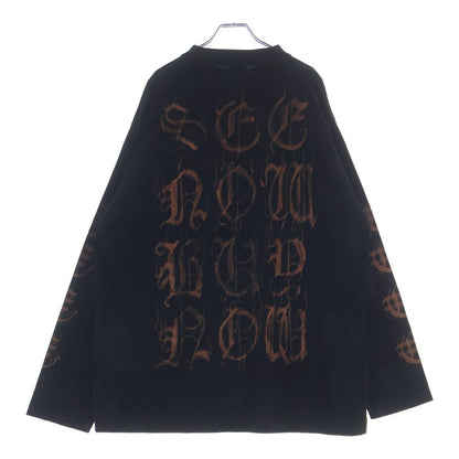 Balenciaga Heavy Metal Long Sleeve T-Shirt Logo Distressed Crew Neck Long — view 2