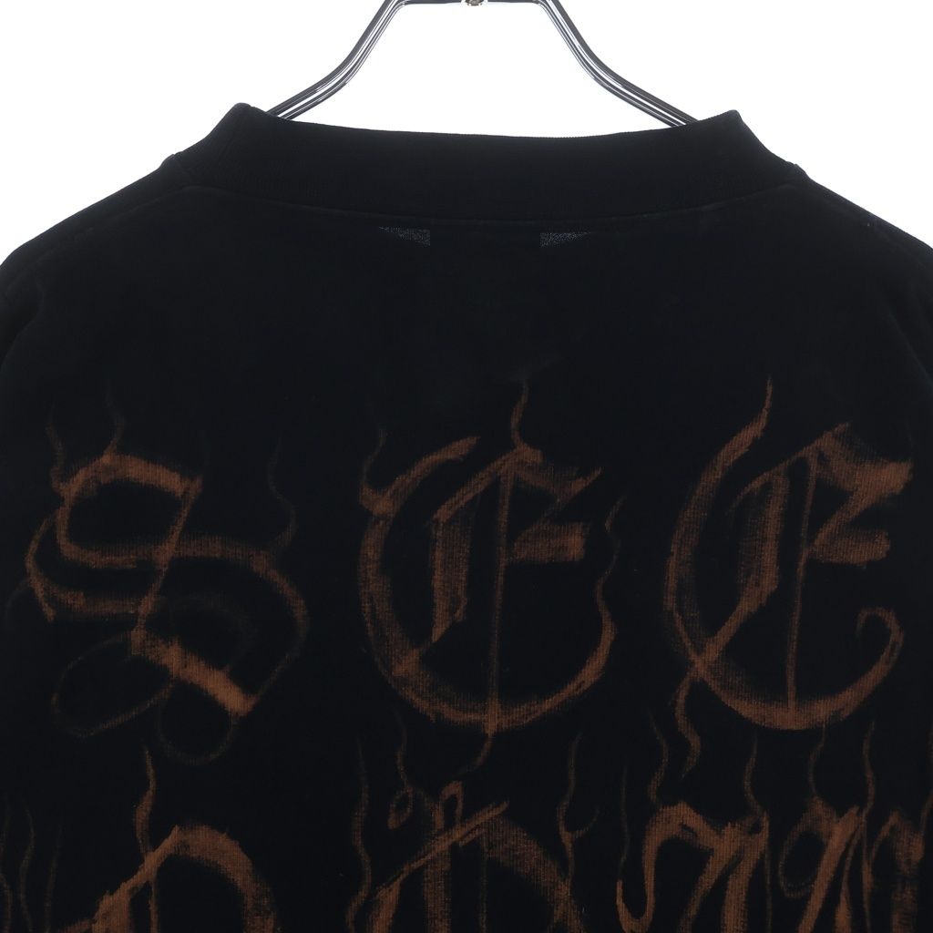 Balenciaga Heavy Metal Long Sleeve T-Shirt Logo Distressed Crew Neck Long — view 4