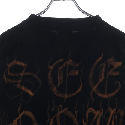 Balenciaga Heavy Metal Long Sleeve T-Shirt Logo Distressed Crew Neck Long — view 4