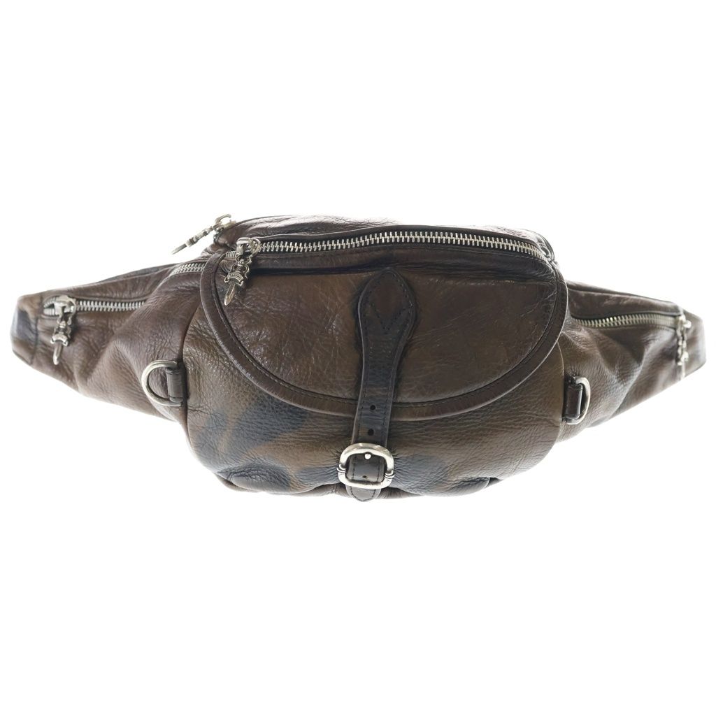 Chrome Hearts 1 Snat Pack Dagger Zip Gunslinger Belt Leather Waist Bag Tank Camo